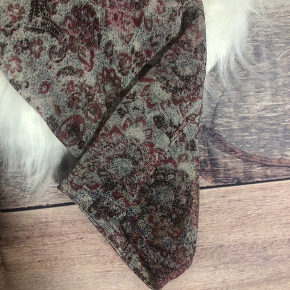 BCBGeneration Mauve Mist Print Button-Up - Small - Picture 5 of 7